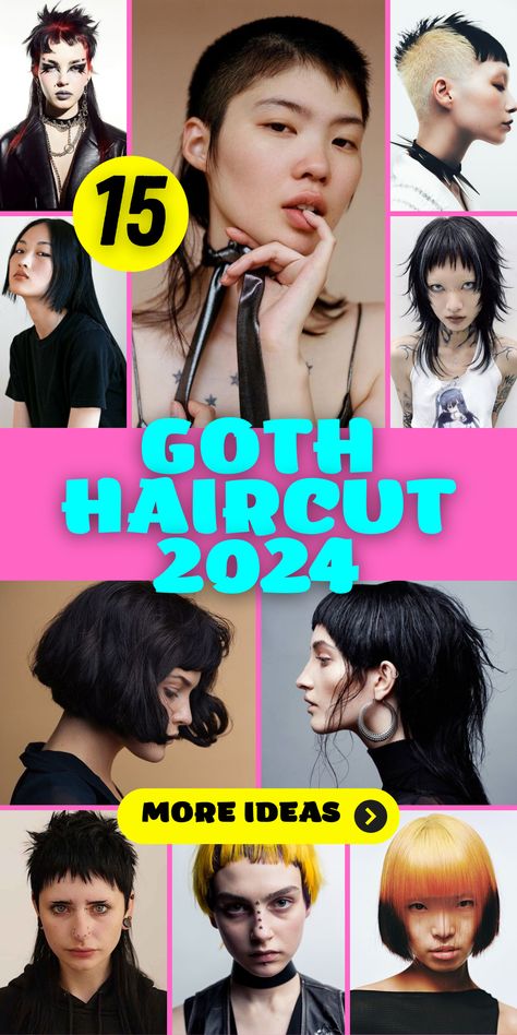 Goth Haircut 2024: A Bold Fusion of Past and Present Ideas, Punk, Goth Haircut Medium, Goth Hairstyles, Goth Hair, Gothic Hairstyles, Punk Rock Hair, Long Punk Hair, Punk Haircut