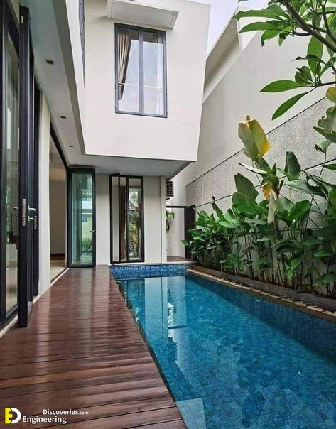 41+ Stunning Garden Pool Designs For Your Backyard | Engineering Discoveries Design, Haus, Dekorasi Rumah, Modern, Hof, Bau, Minis, House, Arquitetura