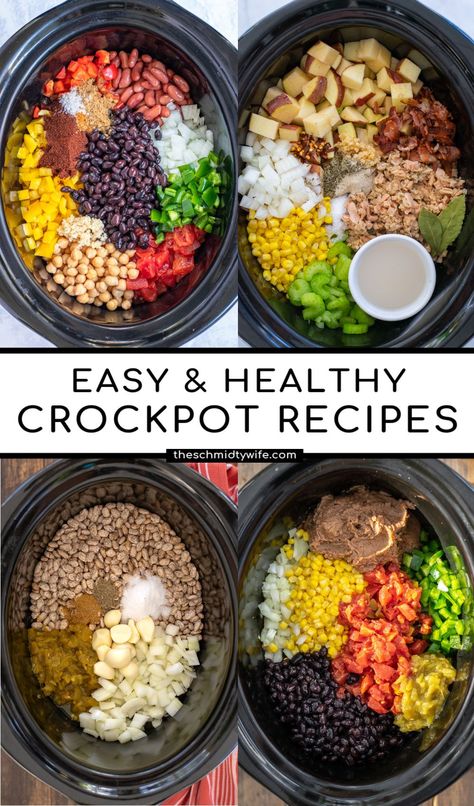 Healthy Recipes, Ideas, Slow Cooker, Crockpot Meal Prep, Healthy Crockpot Recipes, Healthy Crockpot Recipes Clean Eating, Crockpot Lunch, Healthy Crockpot, Easy Crockpot Recipes Healthy