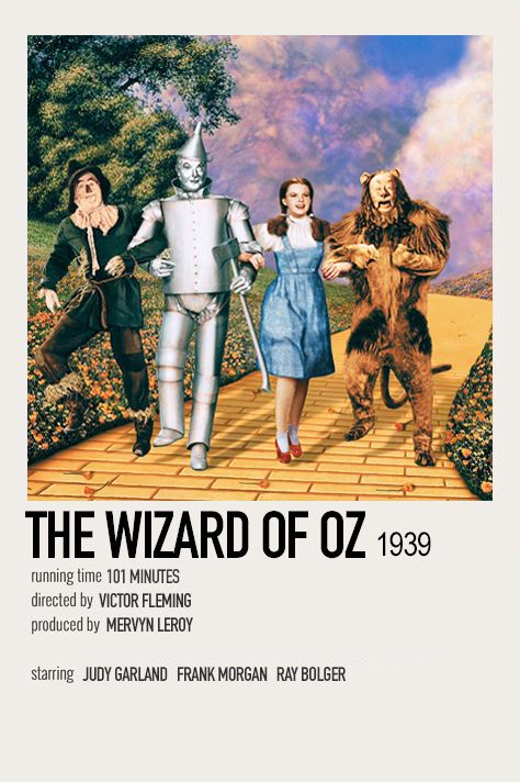Films, Wizard Of Oz, Wizard, Leroy, Wizard Of Oz 1939, Series, Ray Bolger, Minimalist Poster, Poster