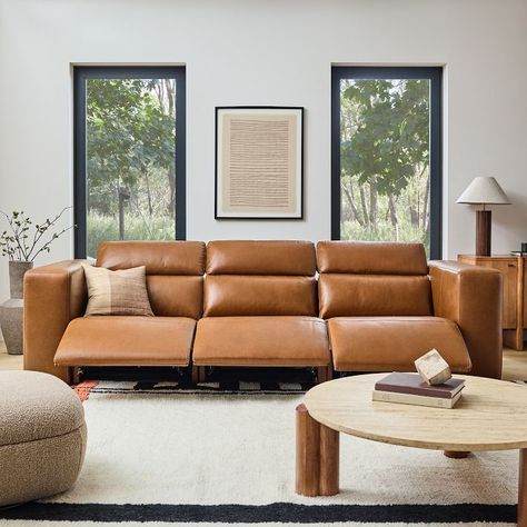 Leather Reclining Sectional, Leather Reclining Sofa, Reclining Sectional, Reclining Sofa, Recliner Couch, Recliner Sofa In Living Room, Sofa Love Seat And Recliner Layout, Power Recliners, Modern Recliner