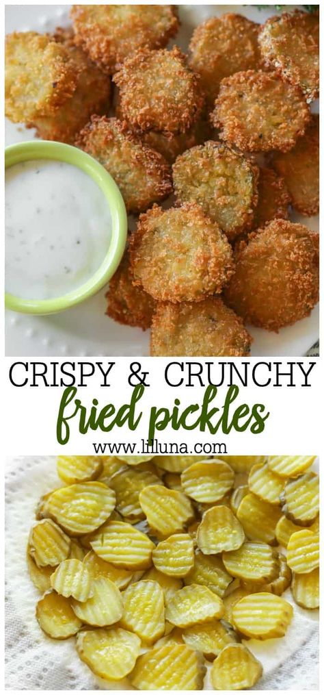 Healthy Recipes, Snacks, Lunches, Dips, Foodies, Fried Pickles Recipe, Deep Fried Pickles, Fried Pickles, Pickles Recipe