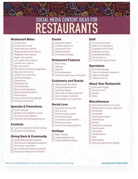 87 SOCIAL MEDIA CONTENT IDEAS FOR RESTAURANTS THAT WILL MAKE YOU HUNGRY FOR MORE  Downloadable content checklist with ideas for restaurant social media. Content Marketing, Restaurants, Social Marketing, Inbound Marketing, Web Design, Social Media Marketing Business, Social Media Planning, Social Media Business, Social Media Content Calendar