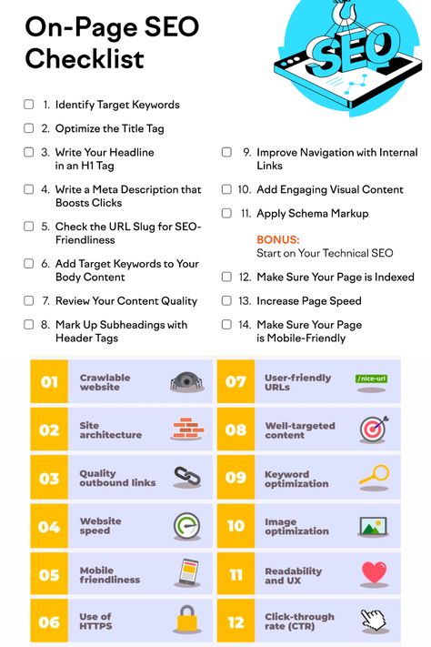 On-Page SEO Checklist Instagram, Ideas, Social Media, Eft, Branding, Bliss, Google, Blog, Dyi