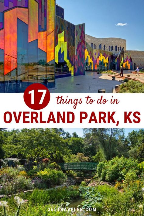 Overland Park, Kansas is an outdoor lover's paradise. This fun city is the second most populous city in Kansas, and has 1,800 acres of land allocated to parks and open space -- thus, Overland Park is considered one of America's largest inhabited parks. Ready to learn more? Here are 17 of the most amazing things to do in Overland Park, Kansas! Wanderlust, Canada, Vacation Ideas, Kansas City Attractions, Overland Park Kansas, Kansas City Hotels, Kansas City Activities, Us Road Trip, Travel Usa