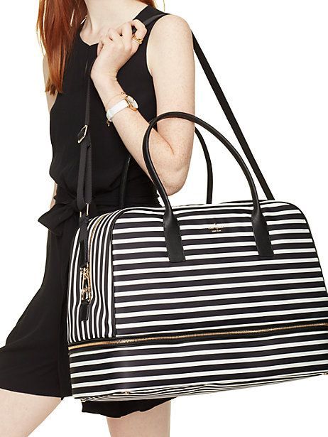 Kate Spade Top Handle Bag, Weekender Bag, Bags Travel, Weekend Bags, Purses And Bags, Classic Handbags, Purses Designer, Kate Spade Handbags, Kate Spade Purse