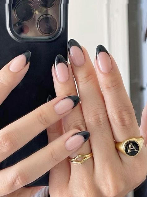 #nails French Tips, French Tip Nails, Classy Nails, Almond Nails French, Nails Inspiration, Almond Acrylic Nails, Chic Nails, Nail Tips, Almond Nails Designs