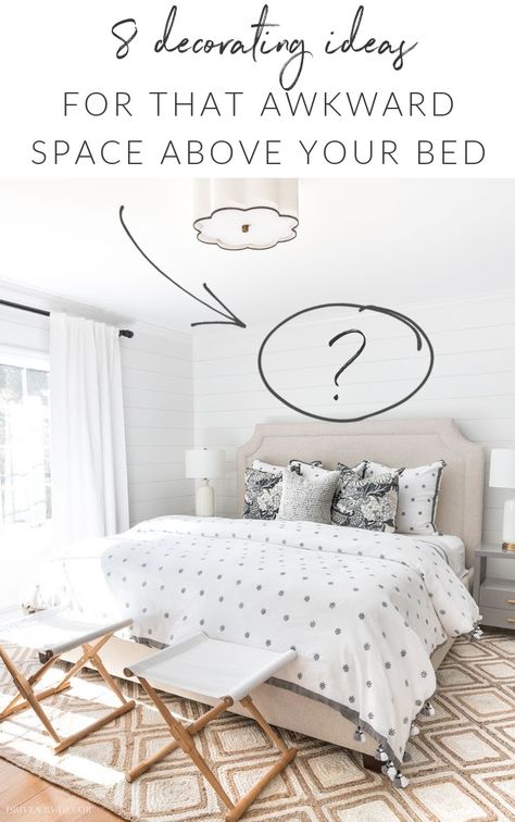 The space above your bed can be a bit of an awkward one to decorate, right?! These are my 8 favorite above bed decor ideas! Inspiration, Bedroom, Bedroom Décor, Décor, Above Bed Decor, Above Bed, Bed Decor, Bedroom Decor, Bed