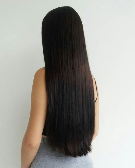 Silky Hair, Cabello Largo, Long Black Hair, Haar, Long Dark Hair, Gorgeous Hair, Curly, Keratin Hair, Cortes De Cabello Corto