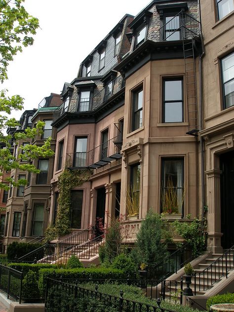 Exterior, Architecture, Boston House, New England Homes, Nyc Townhouse, Boston Brownstone, Brownstone Homes, Classic House, Row House