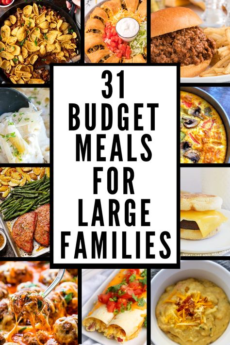 Food Network, Budget Family Meals, Budget Friendly Recipes, Cheap Meal Plans, Budget Meals, Family Meal Planning, Family Meal Prep, Cheap Healthy Meals, Inexpensive Meals