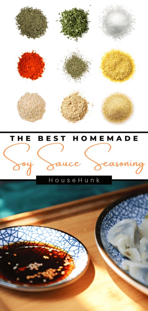 Elevate your cooking with homemade soy sauce seasoning. A plant-based, soy-free blend of flavors that adds a savory umami kick to your favorite dishes. Unlock the secrets of umami today! Spicy, Inspiration, Sauces, Dips, Umami, Easy, Blend, Pins, Plant