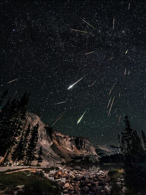 Perseid meteor shower seen from Snowy Range in Wyoming. | The 23 Most Breathtaking Science Photos Of 2013 Resim, Ciel, Beautiful, Fotos, Galaxie, Fotografie, Amazing, Kunst, Nebo