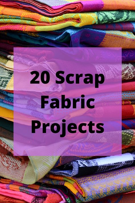 Looking for ways to use up those leftolver fabric scraps? Here are 20 fun scrap fabric ideas that will keep you busy busting your fabric stash all day long. These are super simple, fun projects everyone will love. These fabric crafts projects are easy to follow. Head over to my blog for these 20 fabric crafts projects. #fabriccraftsprojects #fabricprojects #fabriccrafts Patchwork, Quilts, Amigurumi Patterns, Couture, Sewing To Sell, Recycle Fabric Scraps, Leftover Fabric Crafts, Fabric Scraps, Scrap Fabric Projects
