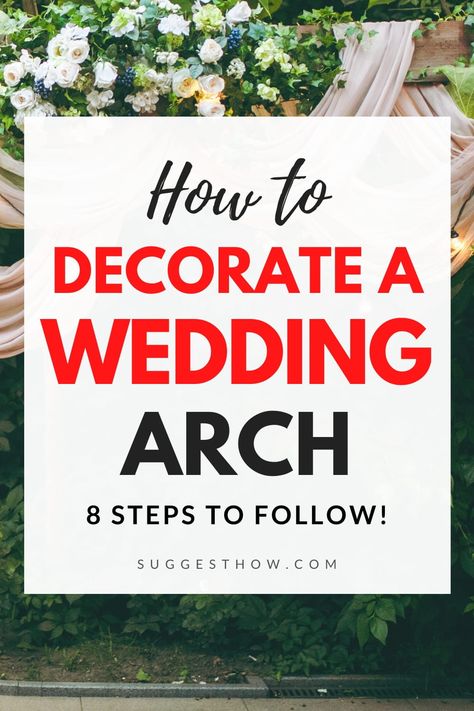 Ideas For Wedding Arches, Making Wedding Arch Flowers, How To Decorate A Triangle Wedding Arch, Diy Wedding Arbor Decor, Diy Indoor Wedding Arch, Flowers On Arch Wedding Diy, Swag For Wedding Arch, List Of Floral Needs For Wedding, Cheap Wedding Arch Ideas