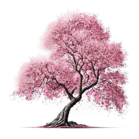 Flowers, Inspiration, Pink Trees, Pink Blossom Tree, Cherry Blossom Drawing, Blossom Trees, Cherry Blossom Art, Cherry Blooms, Cherry Blossom Tree