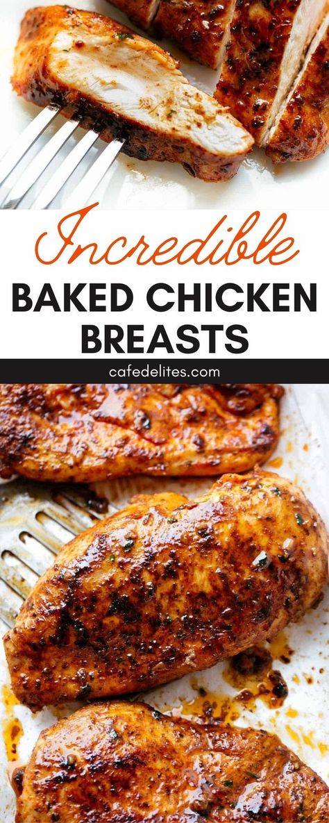 Essen, Baled Chicken, Juicy Oven Baked Chicken Breast, Juicy Oven Baked Chicken, Chicken Breast Oven Recipes, Chicken Malai, Oven Baked Chicken Breast, Chicken Breast Oven, Easy Baked Chicken Breast