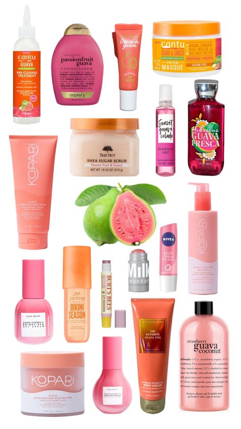 How to smell like guava Perfume, Kawaii, Glow, Top Skin Care Products, Bath And Body Works Perfume, Skincare Products, Bath And Body Care, Body Care Routine, Body Skin Care Routine