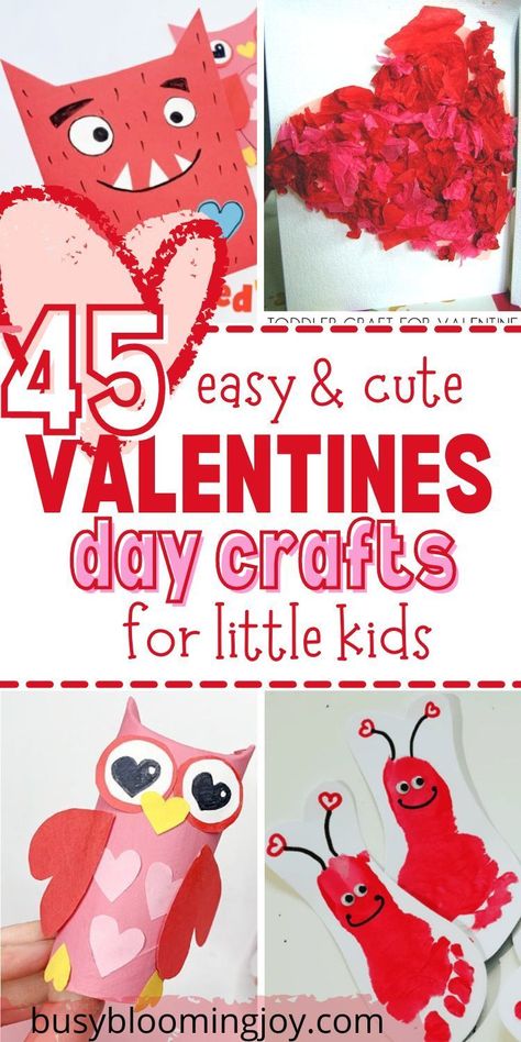 Cute easy Valentine’s Day crafts for toddlers to do at home or at preschool. DIY Valentine’s craft ideas, free printable templates, footprint, fingerprint & handprint art ideas, heart crafts too. Happy Valentine’s Day crafts & cards to practice fine motor skills with craft sticks, paint etc. Simple Toddler Valentine’s Day crafts for toddler hands, crafts with pictures that make great gifts for parents, grandparents. Fun Valentine’s day crafts for preschoolers and for kids at kindergarte Pre K, Valentines Crafts For Preschoolers, Valentines Day Crafts For Preschoolers, Valentines Crafts For Kindergarten, Kids Valentine Crafts Preschool, Preschool Valentine Crafts, Valentine Crafts For Toddlers, Toddler Crafts Valentines Day, Valentine Crafts For Kids