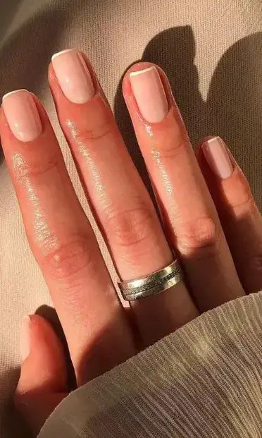 Micro French Manicure Trend: The Dream Nails of A Minimalist Nude Nails, Ideas, Design, Ongles, Cute Nails, Beautiful Nail Art, Nail, Trendy Nails, Natural Nails