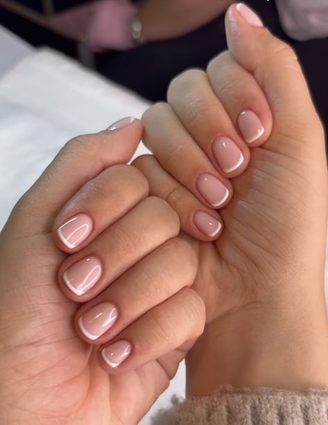 French Manicures, Short French Nails, Short French Tip Nails, French Manicure Toes, French Manicure Gel, Gel French Tips, French Manicure Short Nails, French Manicure Nails, French Tip Gel Nails