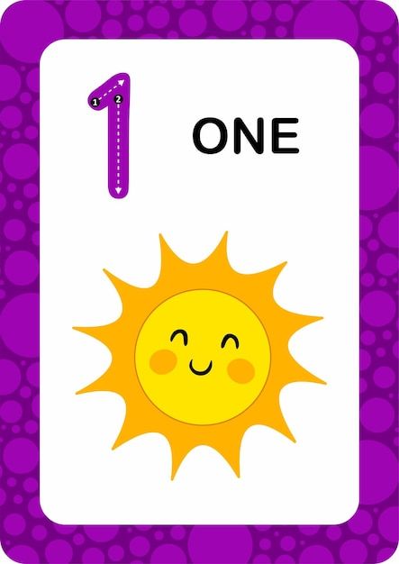 Number 1 With Pictures, Number Names Flash Cards Kindergarten, Flash Cards Numbers 1 To 20, Flashcards For Numbers, Number For Kid, Numbers With Pictures, Number For Preschool, Numbers 1 10 Printable Flashcards, Numbers For Preschool