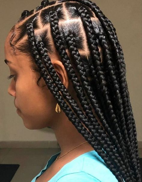 Bottoms up • AMBW in 2022 | Big box braids hairstyles, Box braids hairstyles for black women, African braids hairstyles