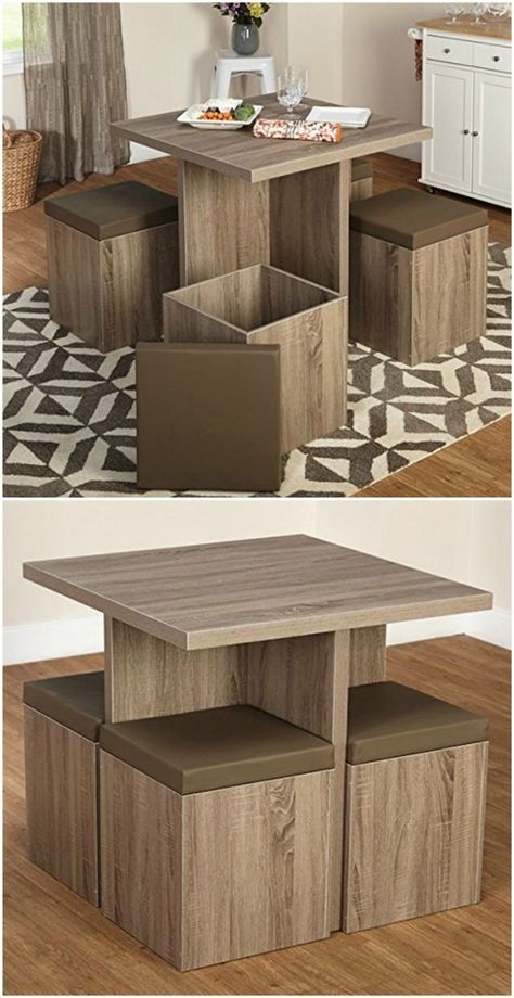 Twenty dining tables that work great in small spaces - Living in a shoebox Small Kitchens, Home Interior Design, Home Furniture, Tiny House, Space Saving Table, Table For Small Space, Small Dining, House Interior, Home Decor Furniture
