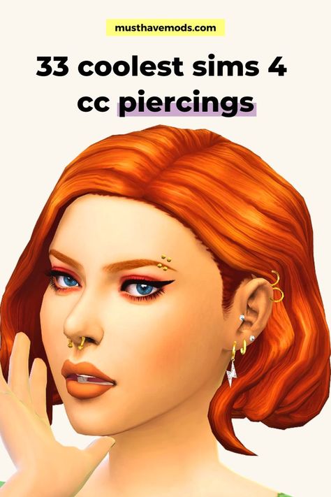 Piercing, The Sims, Sims 4 Mm Cc, Sims 4 Mm, Sims 4 Custom Content, Sims 4 Mods, Sims 4 Piercings, Sims 4 Collections, Sims 4 Mods Clothes