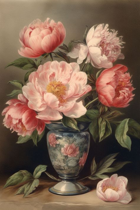 8 Peony Illustrations -(Peonies Images)! - The Graphics Fairy Vintage, Vintage Illustrations, Floral, Peonies, Decoupage, Flower Vintage, Peony Flower, Vintage Flower Prints, Flower Prints