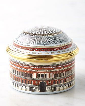 Royal Albert Hall Music Box by Halcyon Days at Neiman Marcus. Design, Ideas, Home Décor, Royal Albert Hall, Halcyon Days, Royal Albert, Horchow, Royal, Great Britain Countries