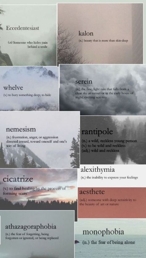 Phobia Words, Aesthetic Words, Weird Words, Nature Words, Weird English Words, Rare Words, Ethereal Meaning, Words Quotes, Cool Words