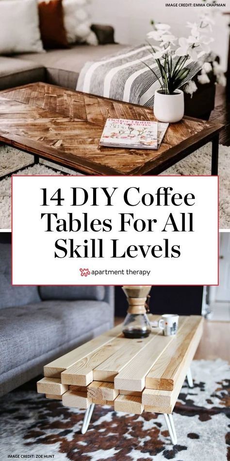 Diy Interior, Ikea, Diy Coffee Table, Coffee Table With Drawers, Round Coffee Table Diy, Wooden Coffee Table, Coffee Table Wood, Small Coffee Table, Coffee Table Design