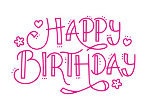Happy Birthday Lettering, Happy Birthday Cards, Birthday Letters, Happy Birthday Font, Happy Birthday Words, Happy Birthday Cards Diy, Happy Birthday Posters, Happy Birthday Writing, Birthday Words