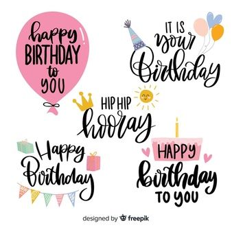 Birthday Vectors, Photos and PSD files | Free Download Birthday, Birthday Stickers, Happy Birthday Cards, Happy Birthday Printable, Birthday Cards, Happy Birthday Lettering, Birthday Sign, Birthday Labels, Birthday Cards Diy