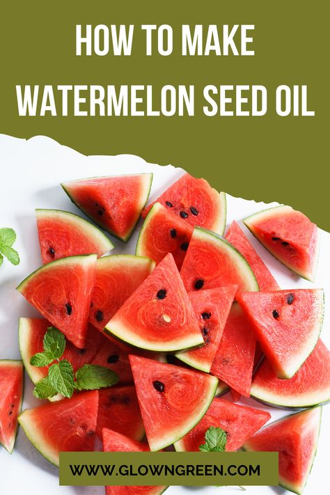 Watermelon Seed Oil Diy, What Is Watermelon, Benefits Of Watermelon Seeds, Watermelon Oil, Watermelon Benefits, Watermelon Seed Oil, Making Essential Oils, Natural Beauty Recipes, Watermelon Seeds