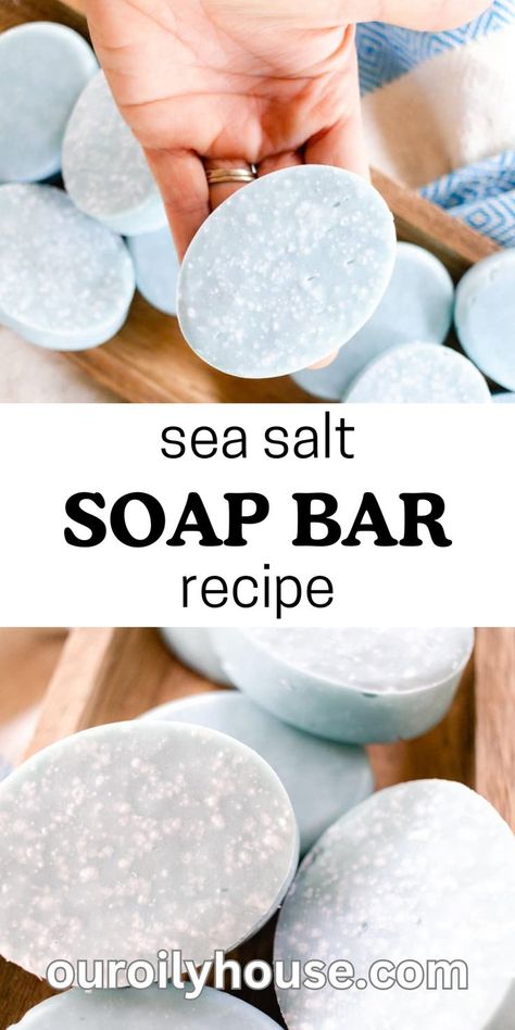 Soap Recipes, Homemade Soap Recipes, Sea Salt Soap, Soap Making Recipes, Scented Soap, Cold Process Soap Recipes, Homemade Shampoo, Essential Oils Soap, Diy Soap Recipe