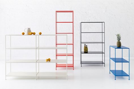 Stille, designed by Standard Issue, is a minimalist, easy-to-assemble shelving and table system that provides maximum functionality with minimum materials. Home Décor, Design, Interior Design, Furniture Design, Interior, Interior Design Magazine, Design Milk, Wellness Design, New Interior Design