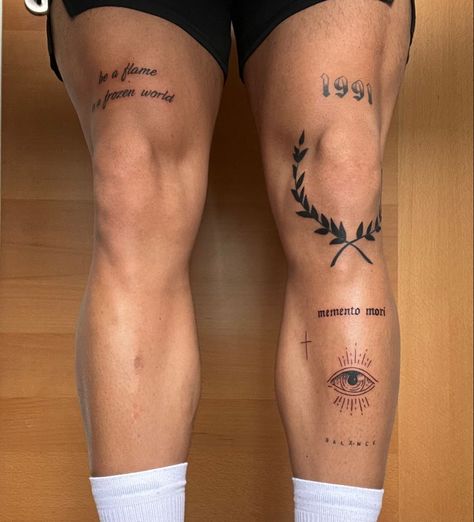 Legtattoo For Men, Men’s Greek Tattoos, Asthetic Tattoos Mens, Men’s Knee Tattoo Ideas, Tattoo For Men On Leg, Leg Tattoo Men Small, Small Tattoos For Men On Hand, Tattoo Legs For Men, Tattoo For Leg For Men