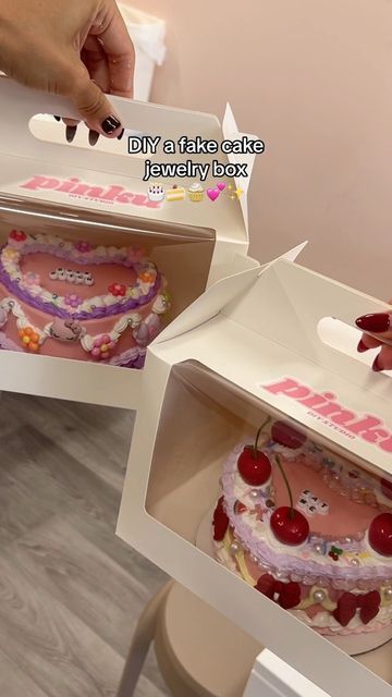 Secret Los Angeles on Instagram: "How cute are these DIY fake cake jewelry boxes?! 🎂😍 this is the perfect activity with friends.✨ Tag who you’re taking below 👇 #mysecretla 📍: @pinkulittletokyo 🎥: TikTok/aliyawears @aliyahwears . . . #losangeles #diy #fun" Los Angeles, Cake, Tattoos, Diy, Gifts, Fimo, Instagram, Jewelry Box Diy, Jewelry Box