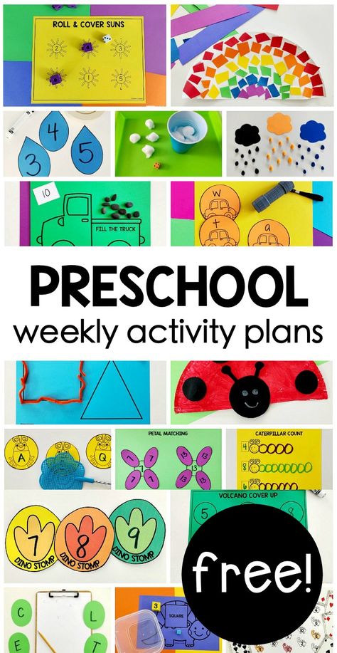 Pre School Lesson Plans, Play, Montessori, Pre K, Preschool Prep, Preschool Weekly Themes, Homeschool Preschool Activities, Preschool Summer Learning, Preschool Weekly Lesson Plans