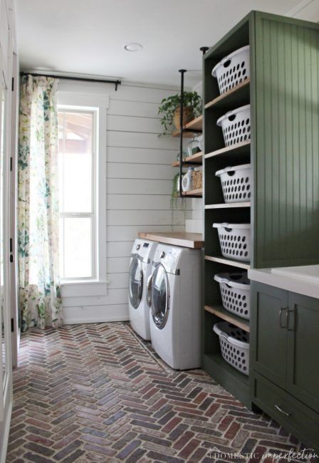 Home Décor, Mud Rooms, Laundry Room With Storage, Laundry Room Sink Cabinet, Laundry Room Shelving, Mudroom Laundry Room, Laundry Room Renovation, Laundry Room Small, Laundry Room Hamper Storage