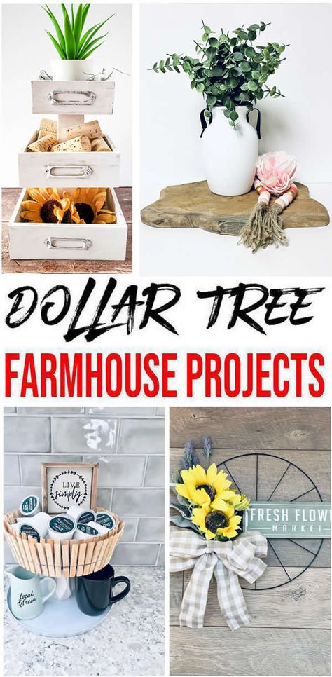 Boho, Country, Decoration, Diy Farmhouse Decorating Ideas, Diy Farmhouse Decor, Farmhouse Diy Projects, Dollar Tree Kitchen Decor, Diy Home Decor On A Budget, Diy Farmhouse Ideas