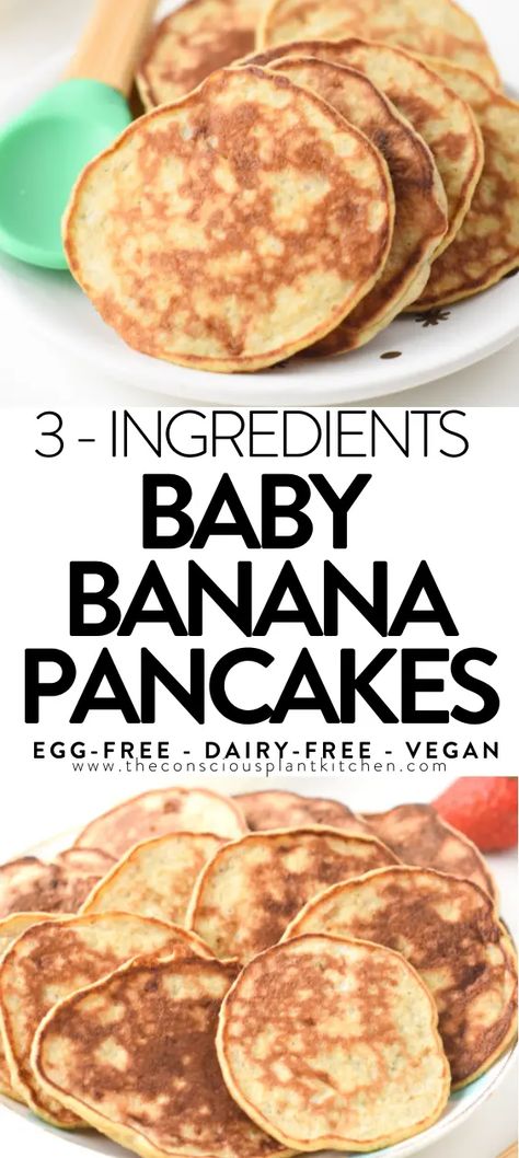 Desserts, Nutrition, Baby Food Recipes, Baby Cereal Pancakes, Baby Led Weaning Recipes, Dairy Free Baby, Easy Baby Food Recipes, Banana Pancakes For Baby, Baby Breakfast