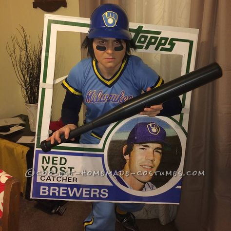 Coolest+Ever+Ned+Yost+Bunting+Card+Costume Halloween, Halloween Costumes, Diy Halloween Costumes, Diy, Costumes, Homemade Costumes, Ideas, Baseball Halloween Costume, Halloween Costume Contest
