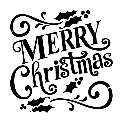 Merry Christmas Stencil Large Christmas Greetings, Natal, Christmas Svg, Christmas Lettering, Merry Christmas Sign, Christmas Stencils, Merry Christmas Images, Christmas Templates, Merry Christmas