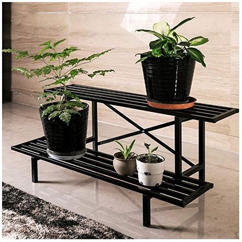 Plants Rack Outdoor, Plant Stands Outdoor, Plant Stand Indoor, Outdoor Metal Plant Stands, Plant Shelves Outdoor, Metal Plant Stand, Garden Storage, Patio Plants, Plant Stand
