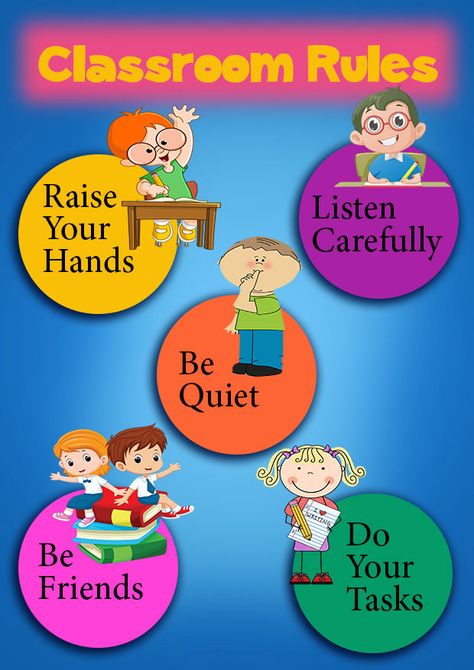 Kids Playschool Posters Design on Behance Adobe Photoshop, Worksheets, Classroom Rules Poster, Rules For Classroom, Classroom Rules Display, Kindergarten Classroom Rules, Kindergarten Classroom Rules Printables, Preschool Classroom Rules, Rules For Kids