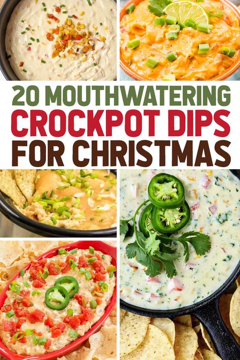 Crockpot Appetizers, Crockpot Party Food, Dip Recipes Crockpot, Crock Pot Dips, Crockpot Christmas, Slow Cooker Dip Recipes, Christmas Crockpot Recipes, Crockpot Recipes, Mini Crockpot Recipes