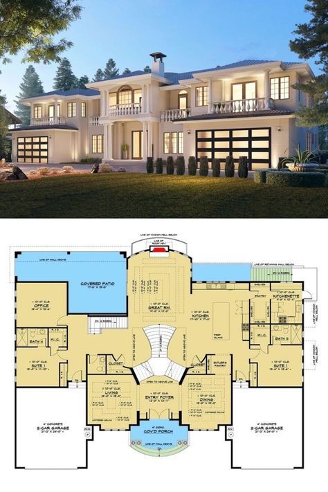 Four Bedroom House Plans, 10 Bedroom House Plans 2 Story, 4 Bedroom House Designs, 4 Bedroom House, 2 Bedroom House, House Plans 2 Story, House Plans Mansion, 10 Bedroom House, Floor Plans 2 Story